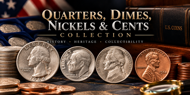 Quarters, Dimes, Nickels and Cents collection