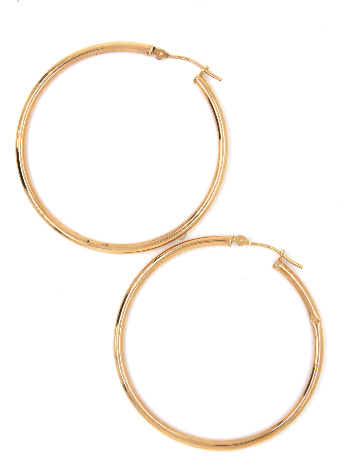 14kt Yellow gold hoop earrings