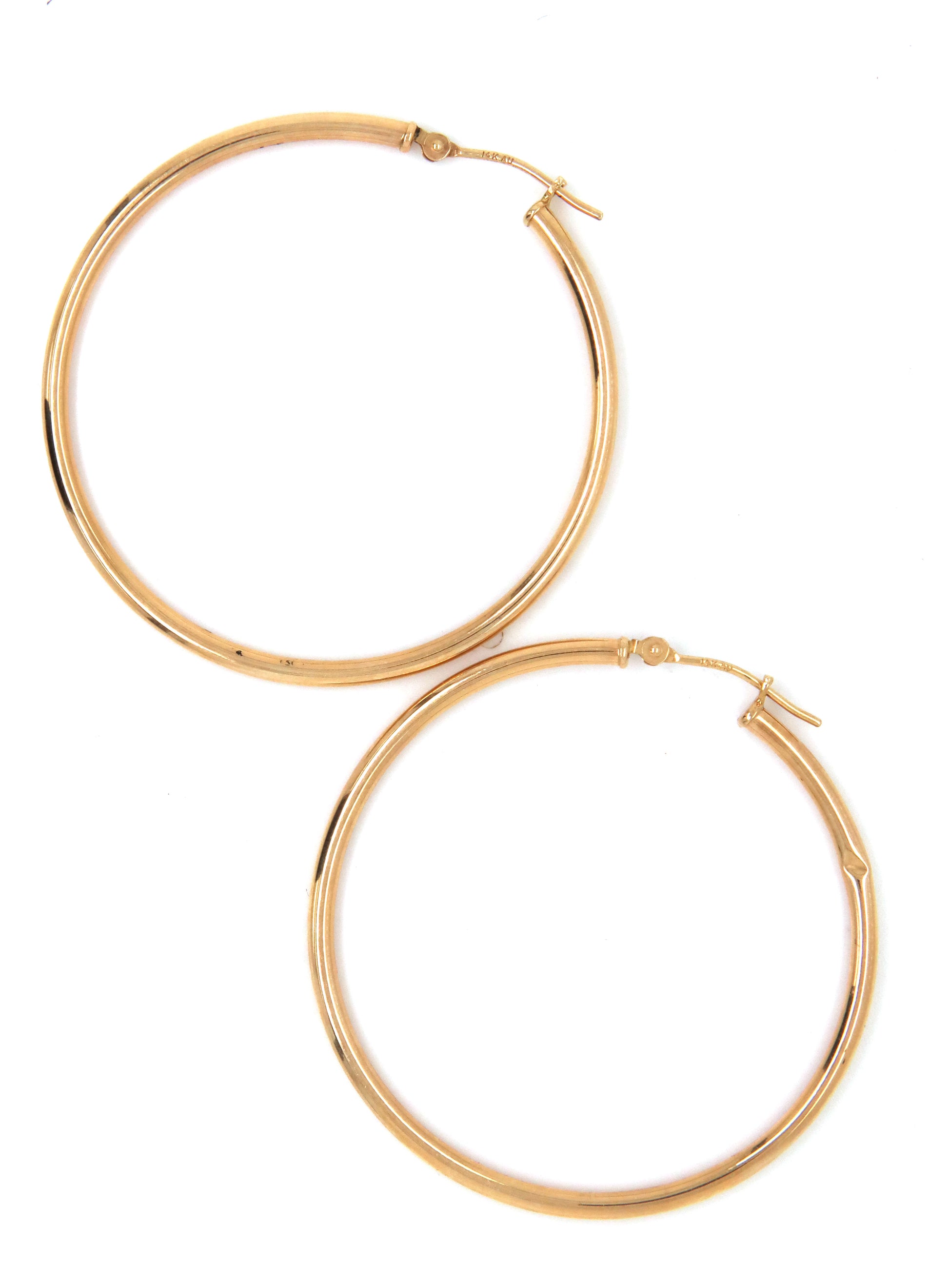 14kt Yellow gold hoop earrings