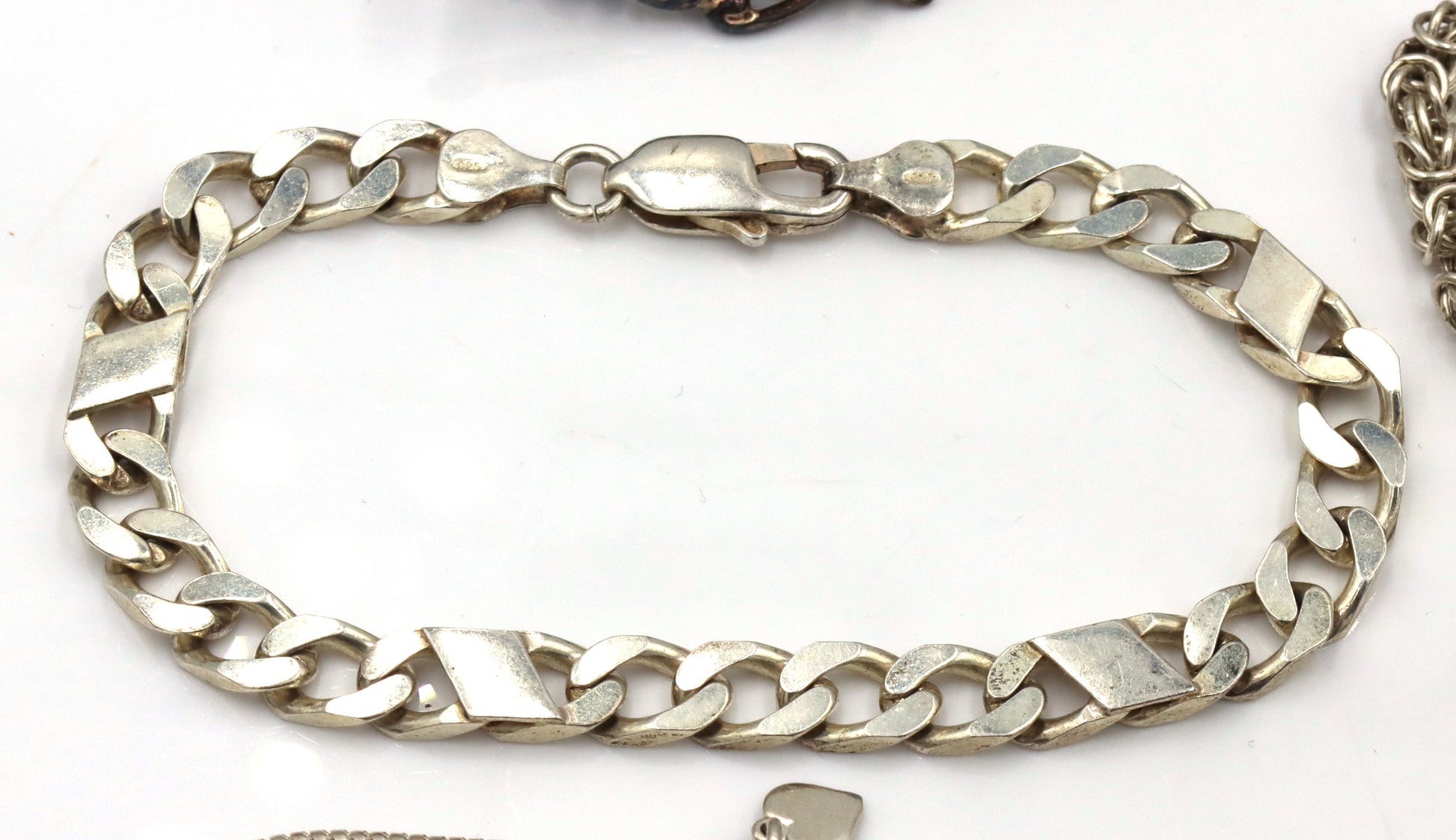Group lot of 6 Vintage 925 sterling silver bracelets