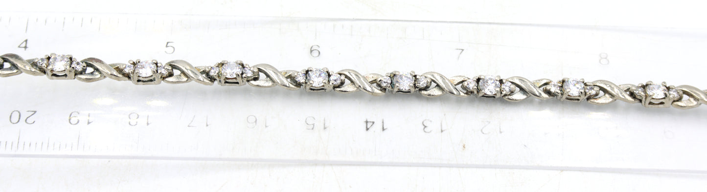 Group lot of 5 vintage 925 sterling silver bracelets