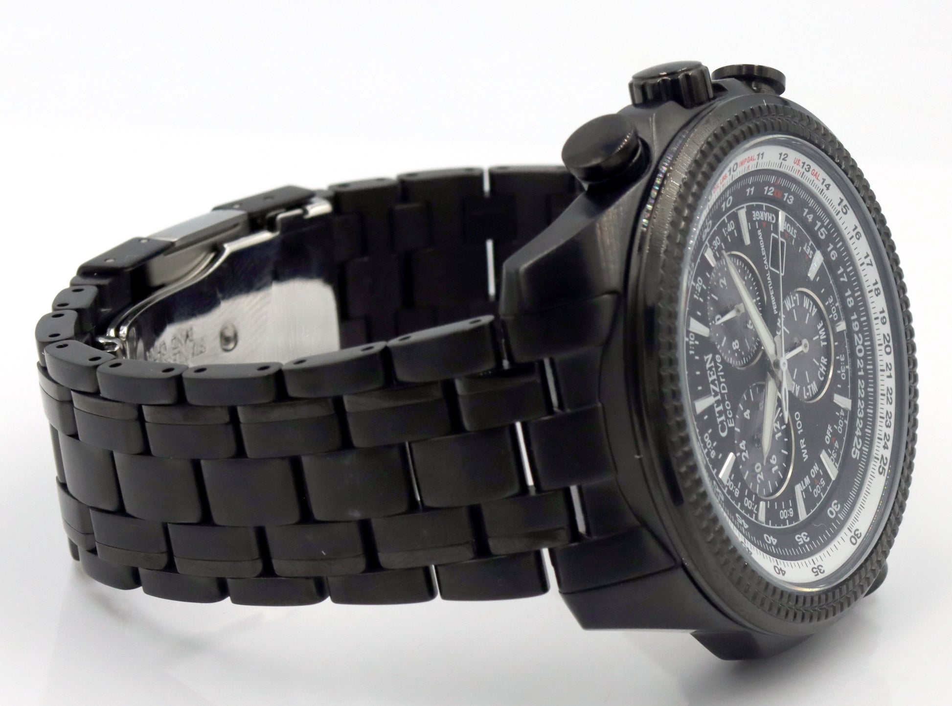 Citizen Eco drive black dial stainless steel men's watch