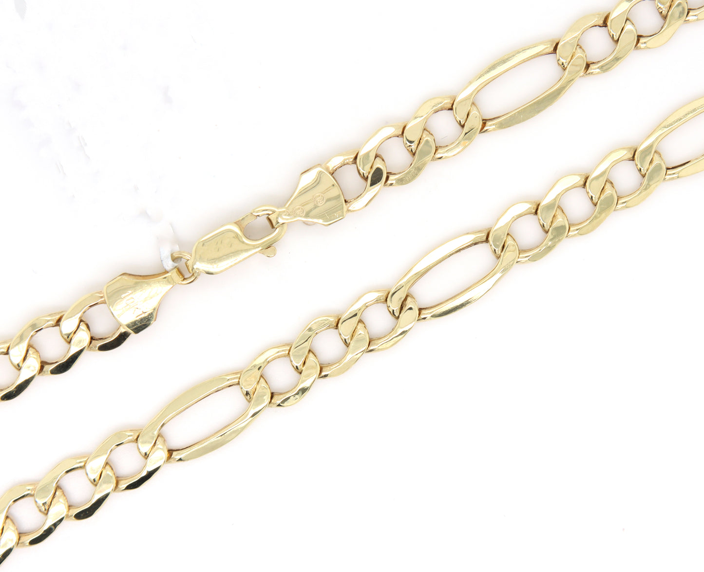 10kt Yellow gold Figaro chain necklace