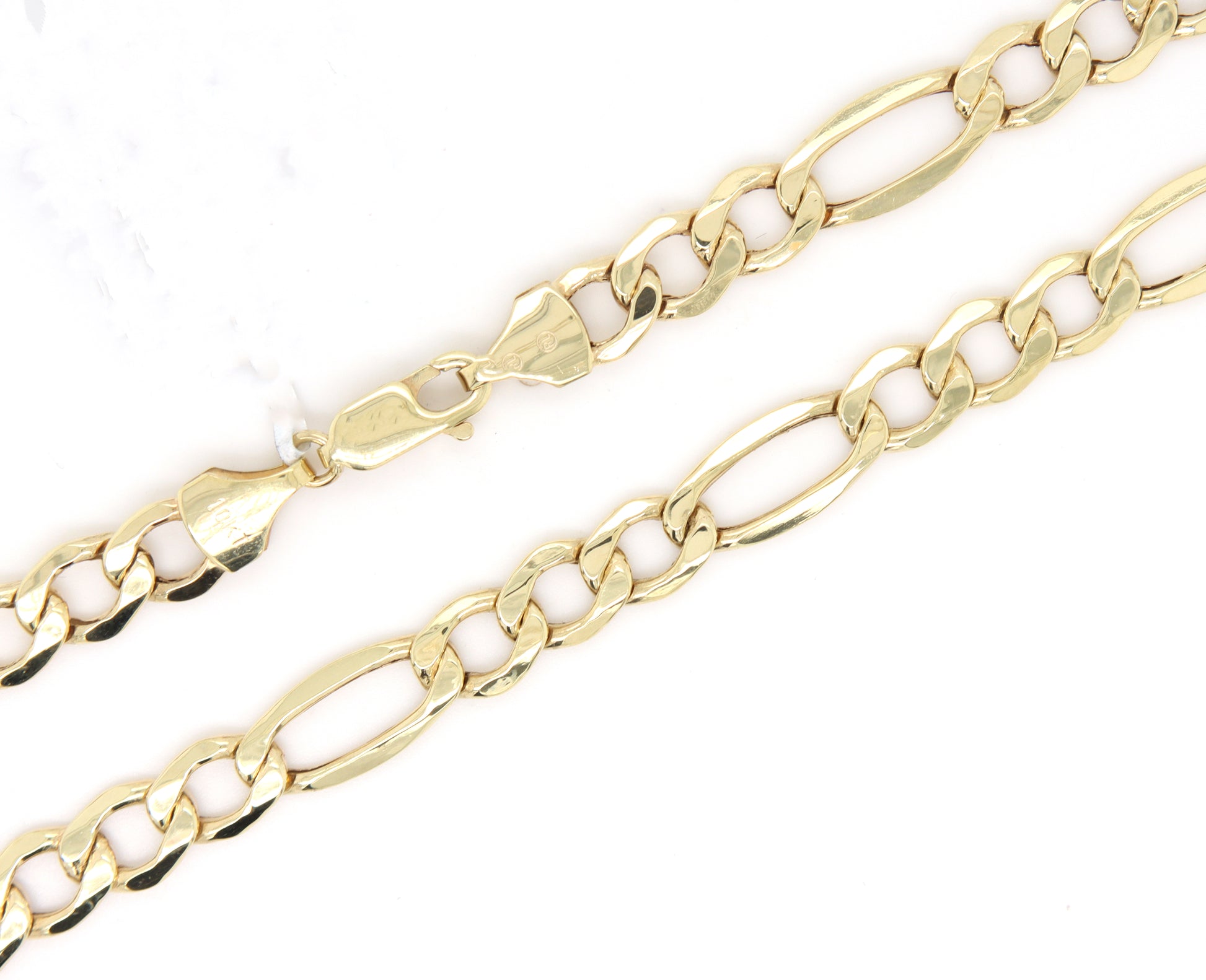 10kt Yellow gold Figaro chain necklace