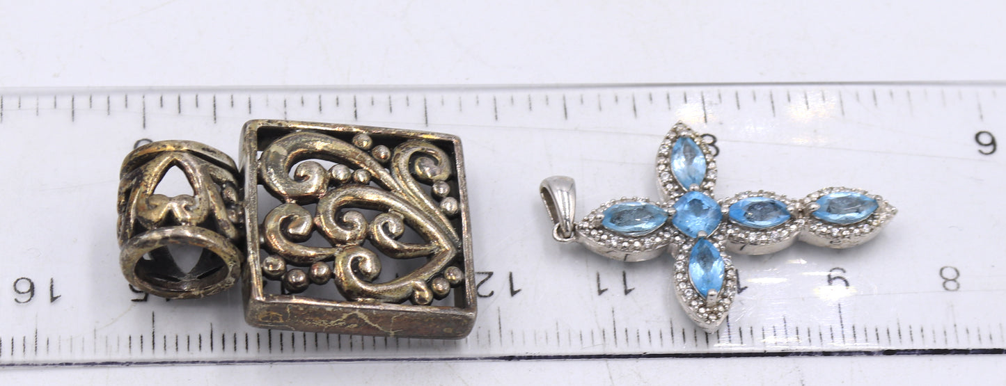 Group lot of vintage 925 sterling silver jewelry