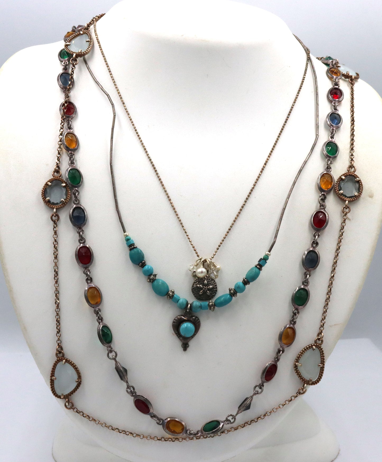 Group lot of 4 Vintage 925 sterling silver necklaces