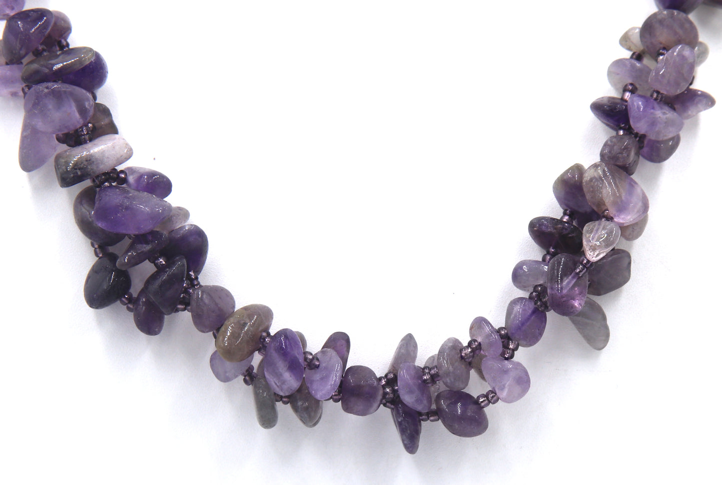 Amethyst necklace with matching bracelet