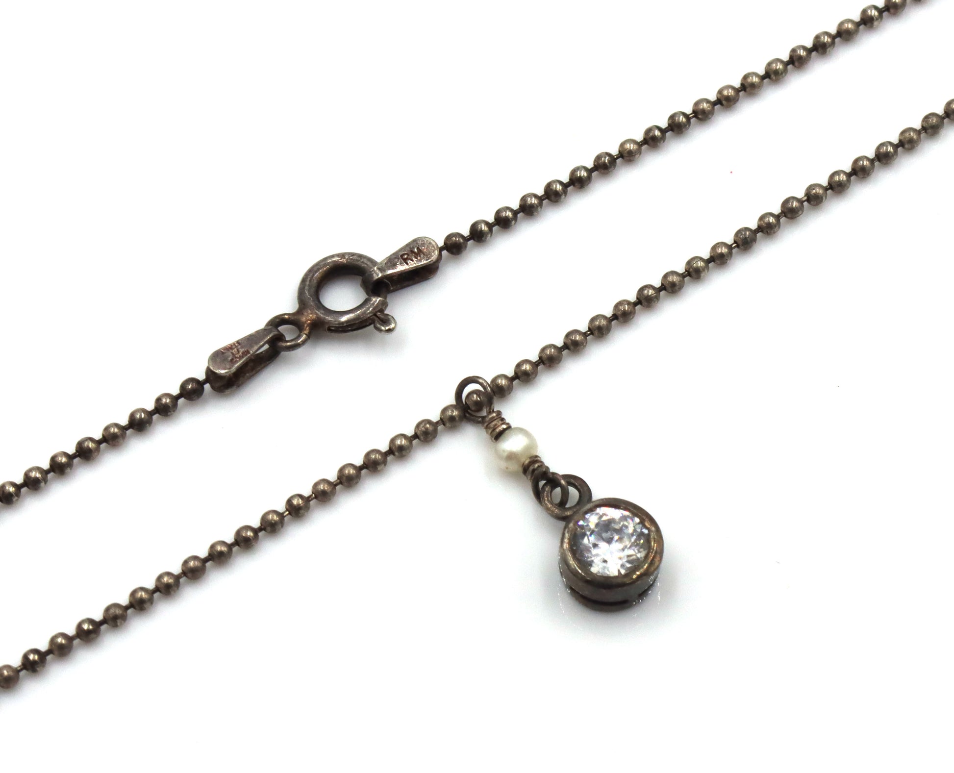 Vintage 925 sterling silver group lot of 7 chain necklaces