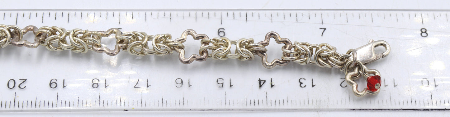 Group lot of 9 Vintage 925 sterling silver bracelets