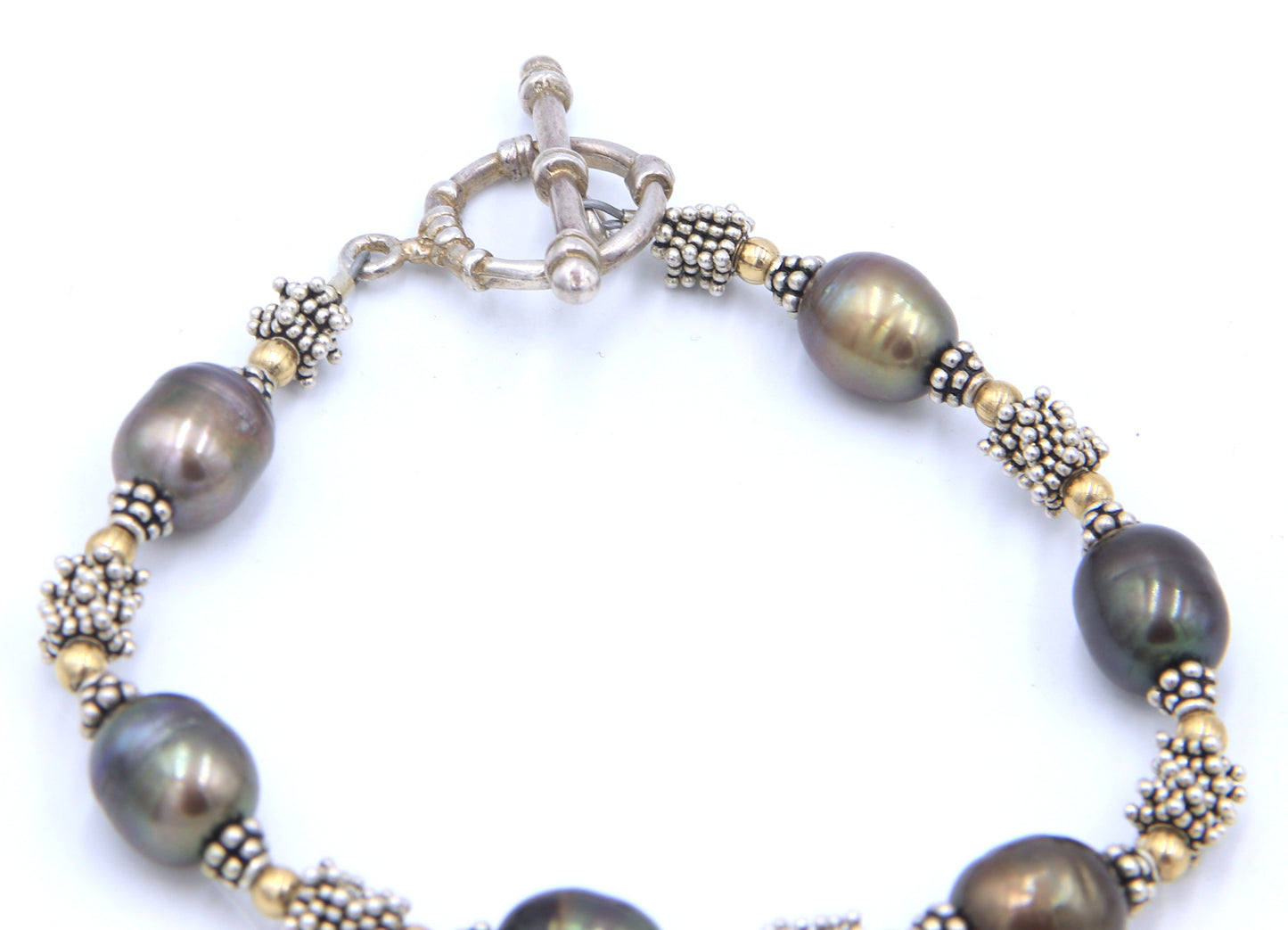 Group lot of 2 vintage 925 sterling silver bracelets