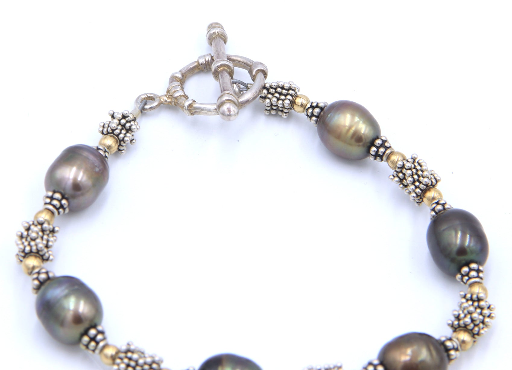 Group lot of 2 vintage 925 sterling silver bracelets