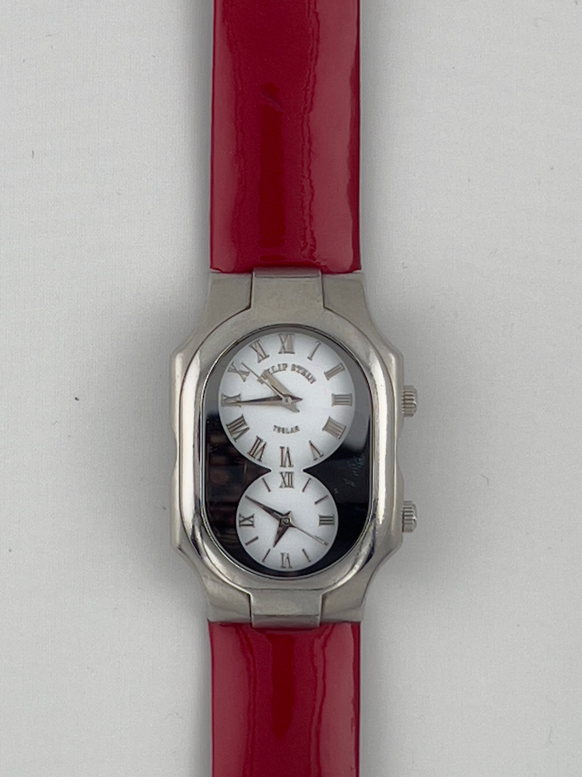 Philip Stein signature large dual time zone watch