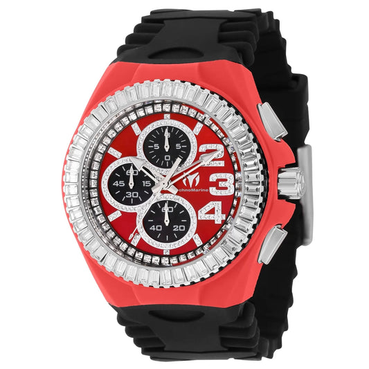 Technomarine Men's Cruise Quartz Red Dial Watch