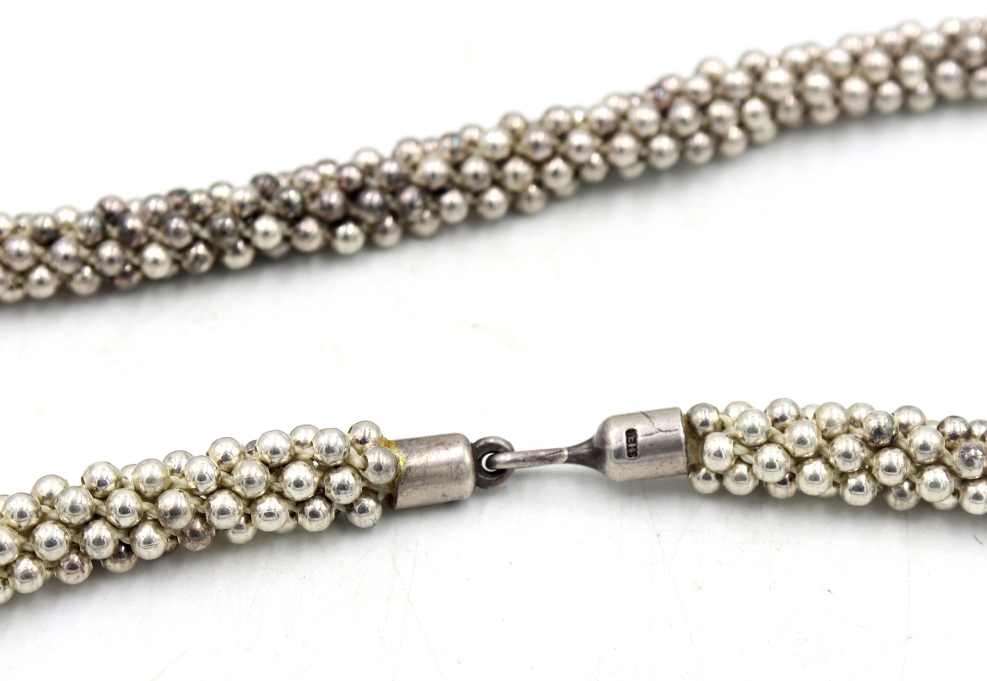 Set of Vintage 925 sterling silver necklace and matching bracelet