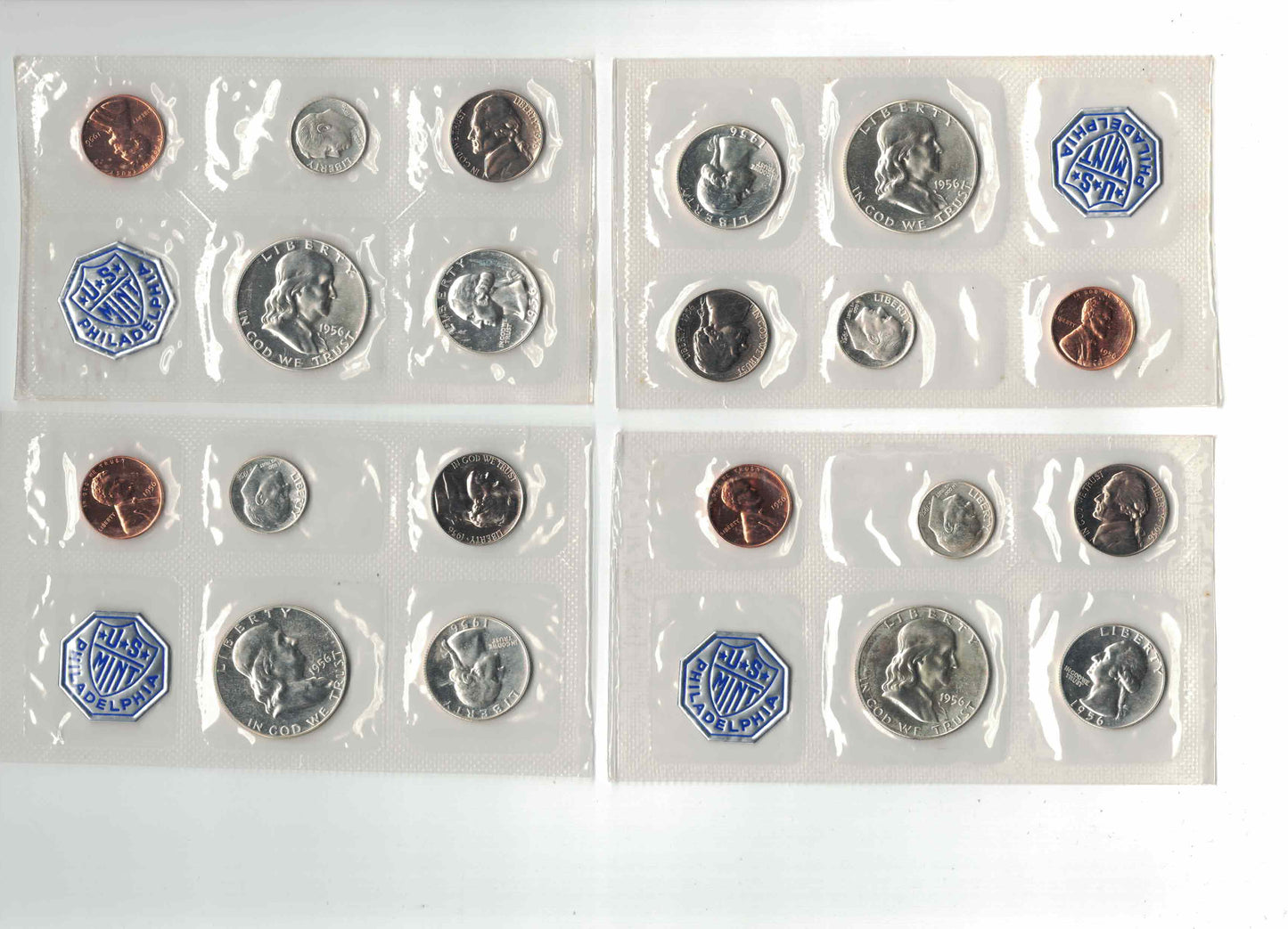 1956 Set of 4 Proof set in original envelope