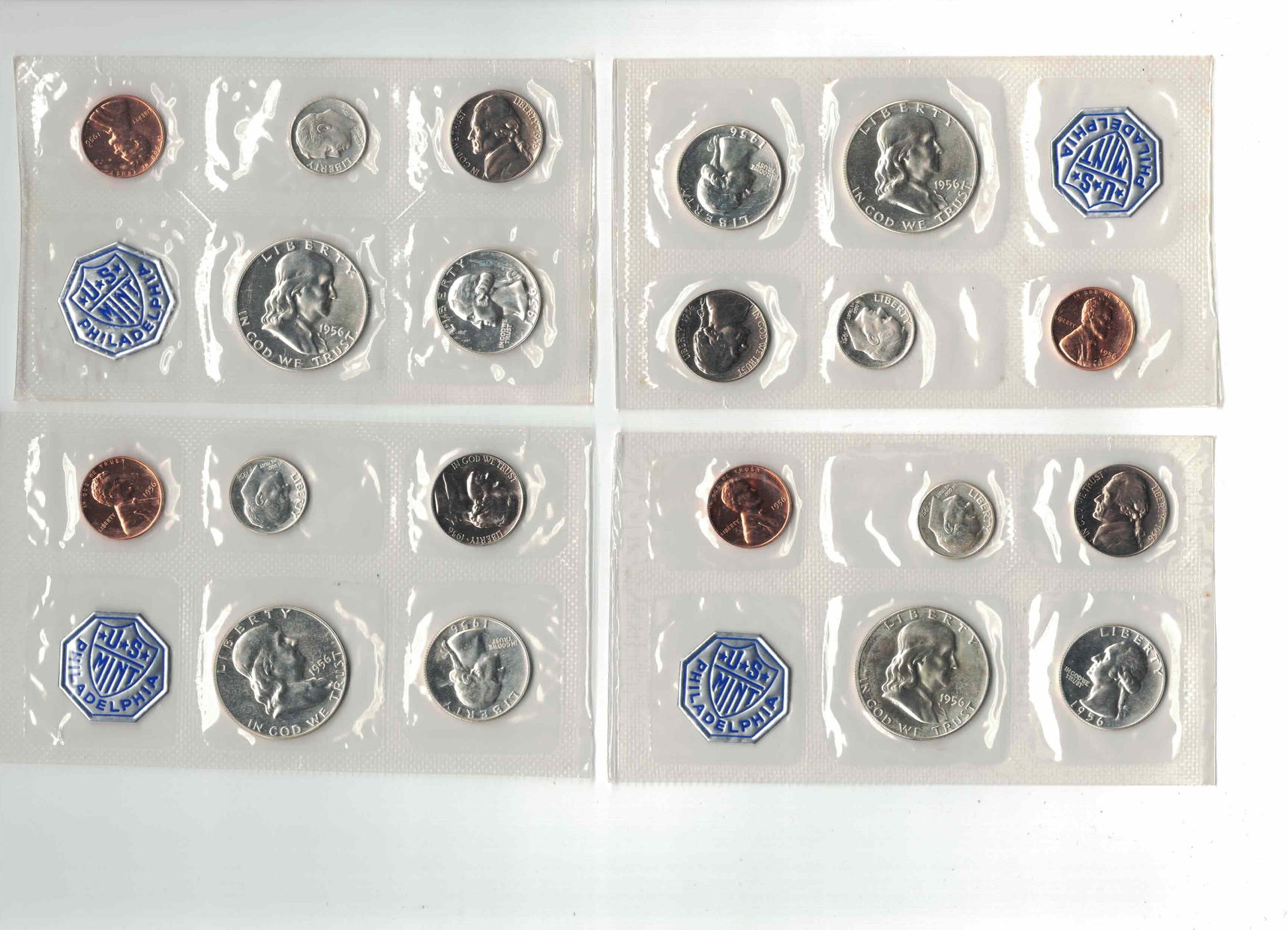 1956 Set of 4 Proof set in original envelope