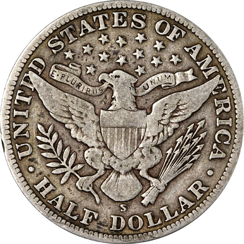 1915-S Barber Half Dollar San Francisco Mint V-VG