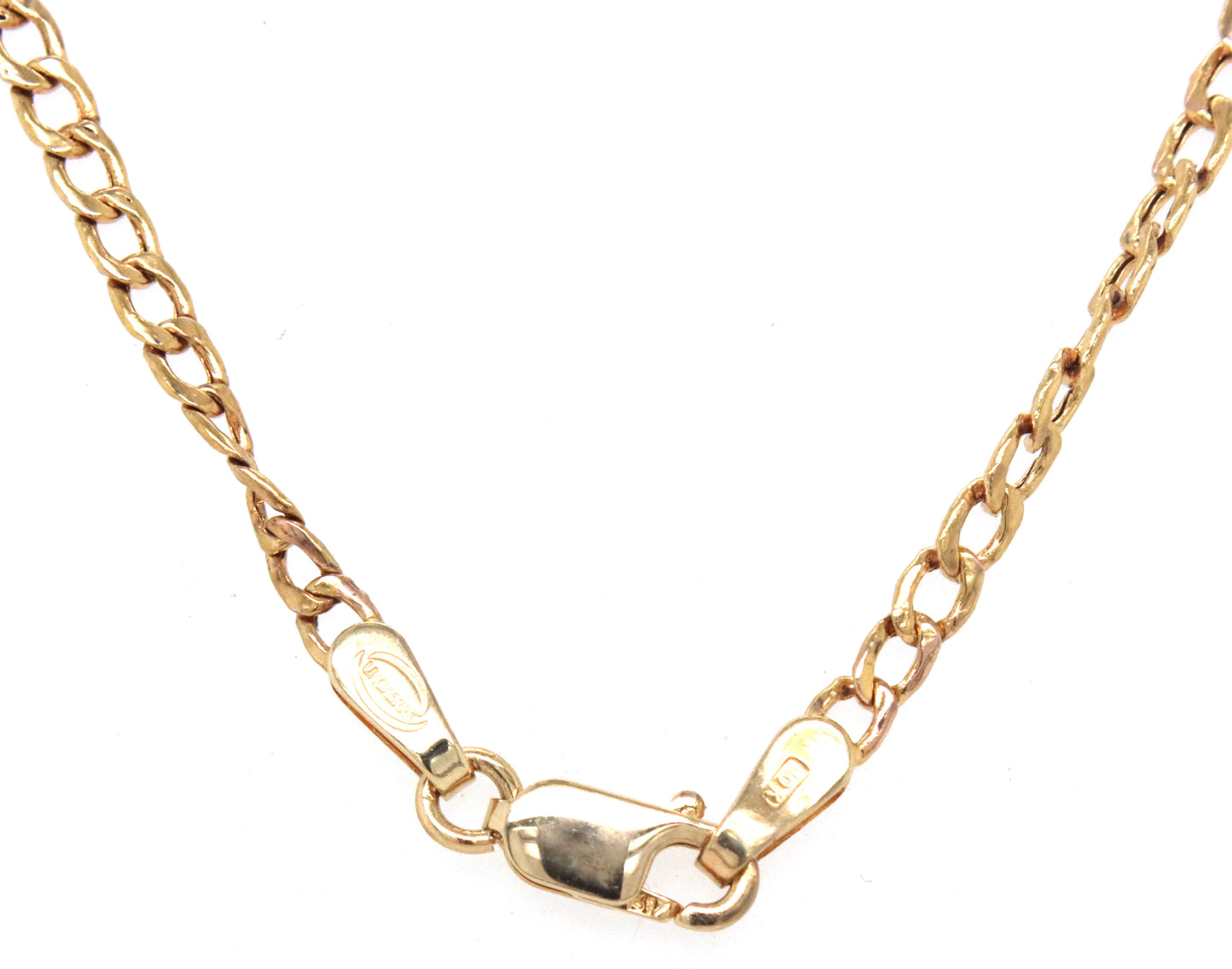 10kt Yellow gold Curb link chain necklace