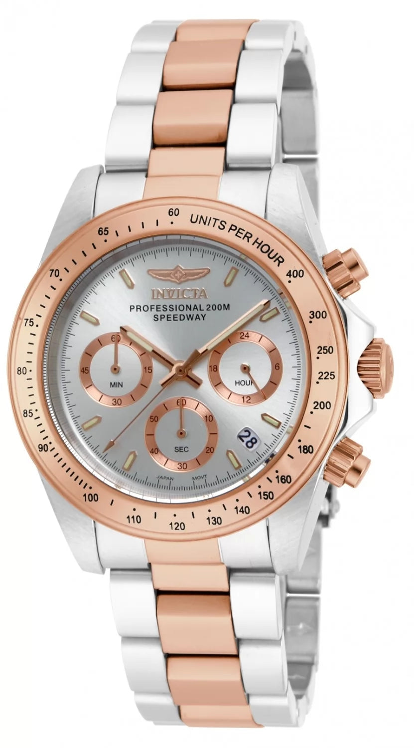 Invicta Men's 17030 Speedway Quartz Chronograph Silver Dial Watch