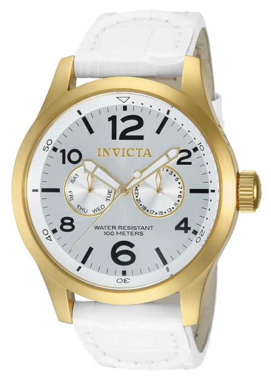 Invicta Men's 12174 Specialty Quartz 3 Hand Silver Dial Watch