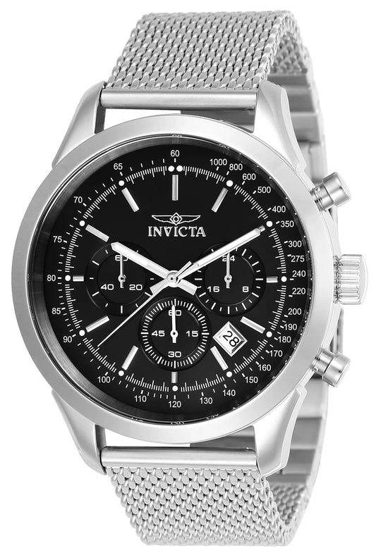 Invicta Men's 24208 Speedway Quartz Chronograph Black Dial Watch