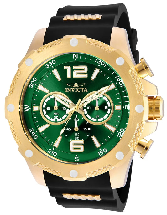 Invicta Men's 19661 I-Force Quartz Chronograph Green Dial Watch