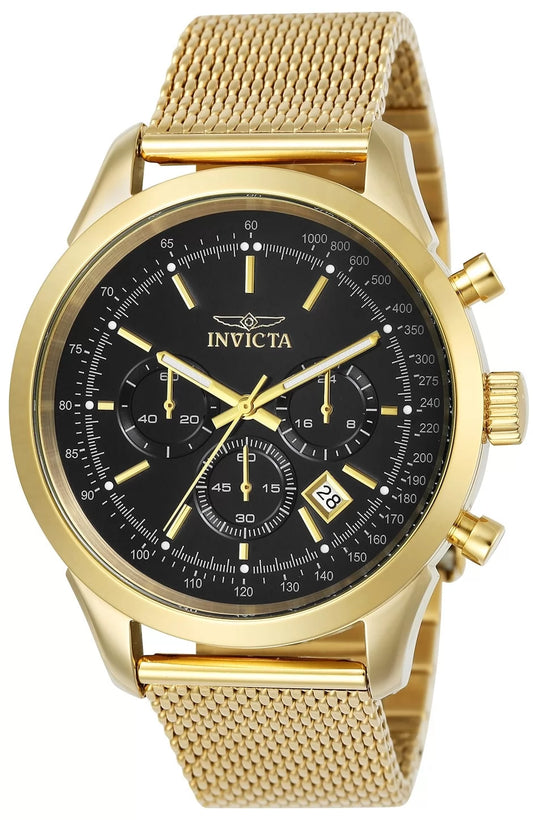 Invicta Men's 25223 Speedway Quartz Chronograph Black Dial Watch