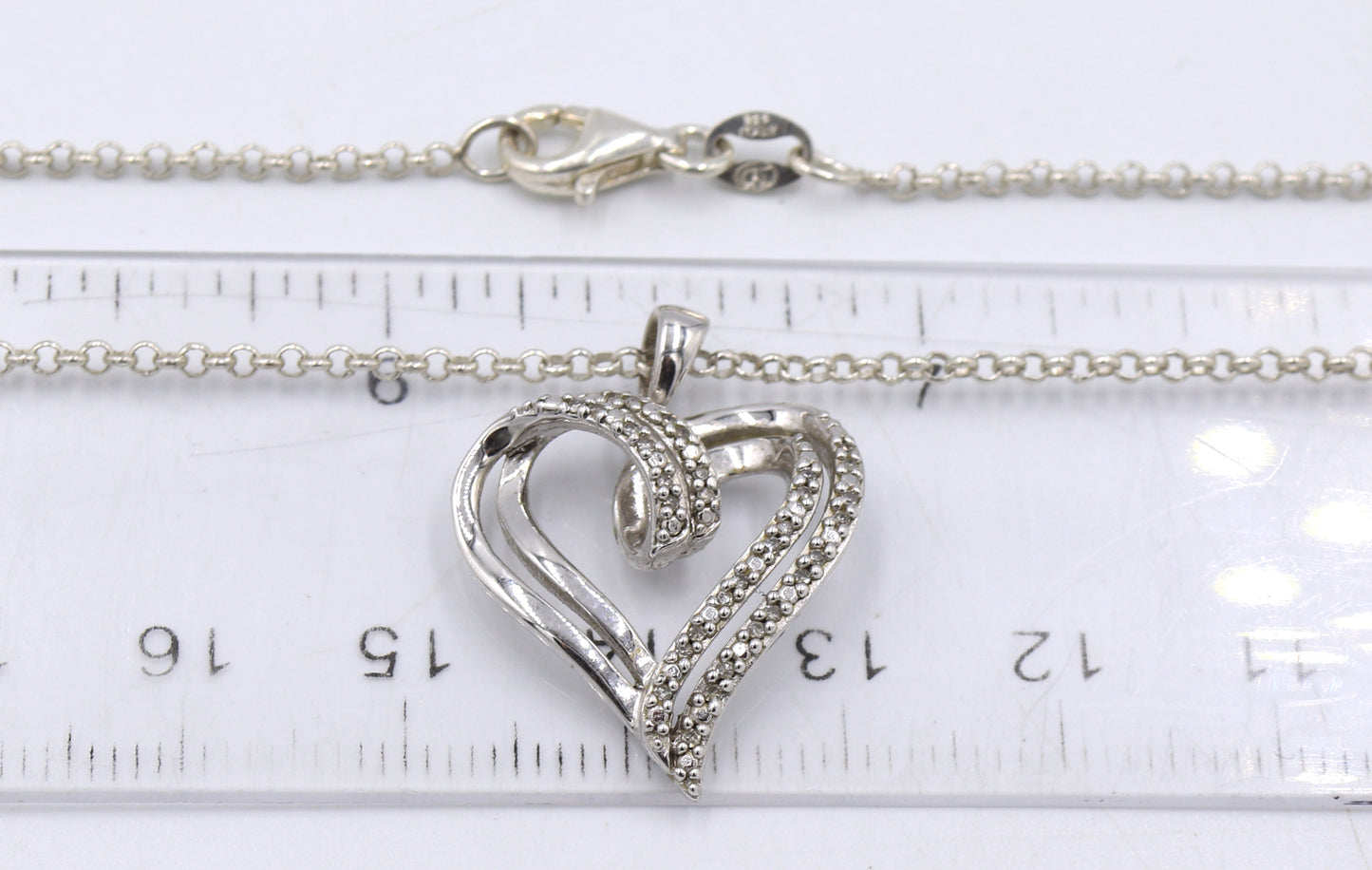 Group lot of vintage 925 sterling silver necklaces