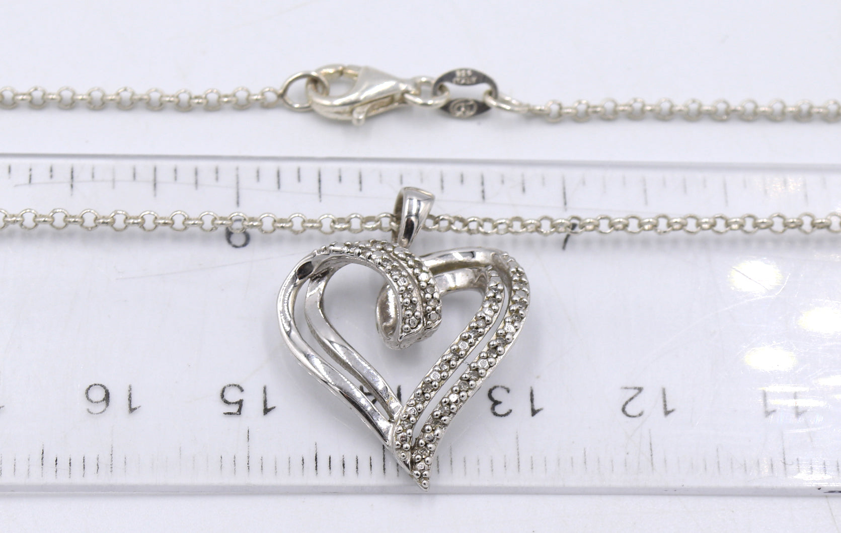 Group lot of vintage 925 sterling silver necklaces