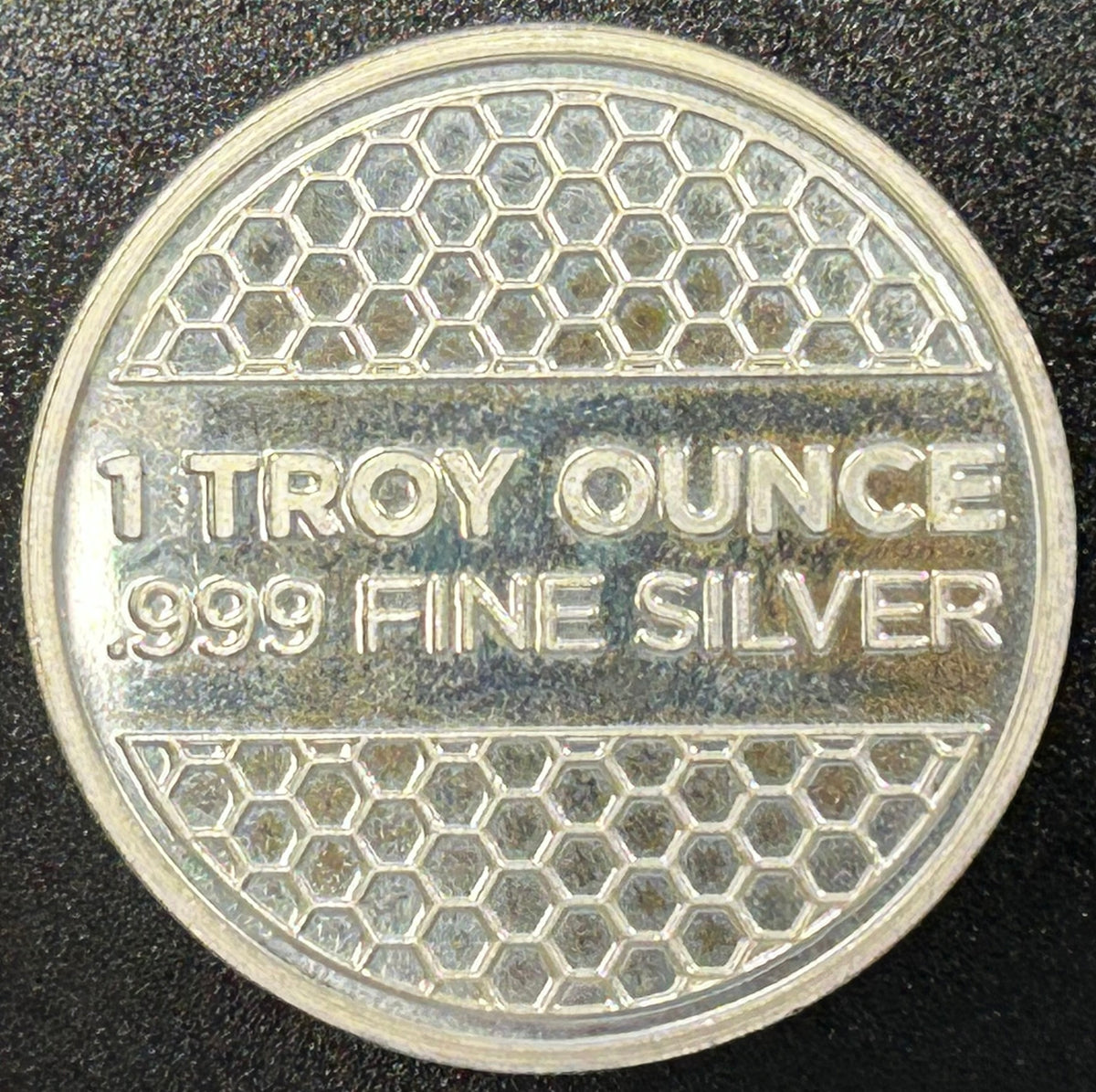 1 Troy Ounce .999 Fine Silver Honeycomb Round