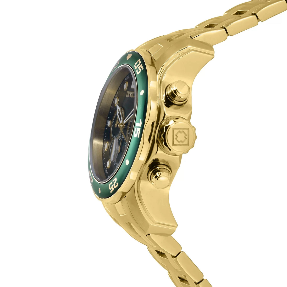Invicta Men's Pro Diver Quartz Chronograph Green Dial Watch