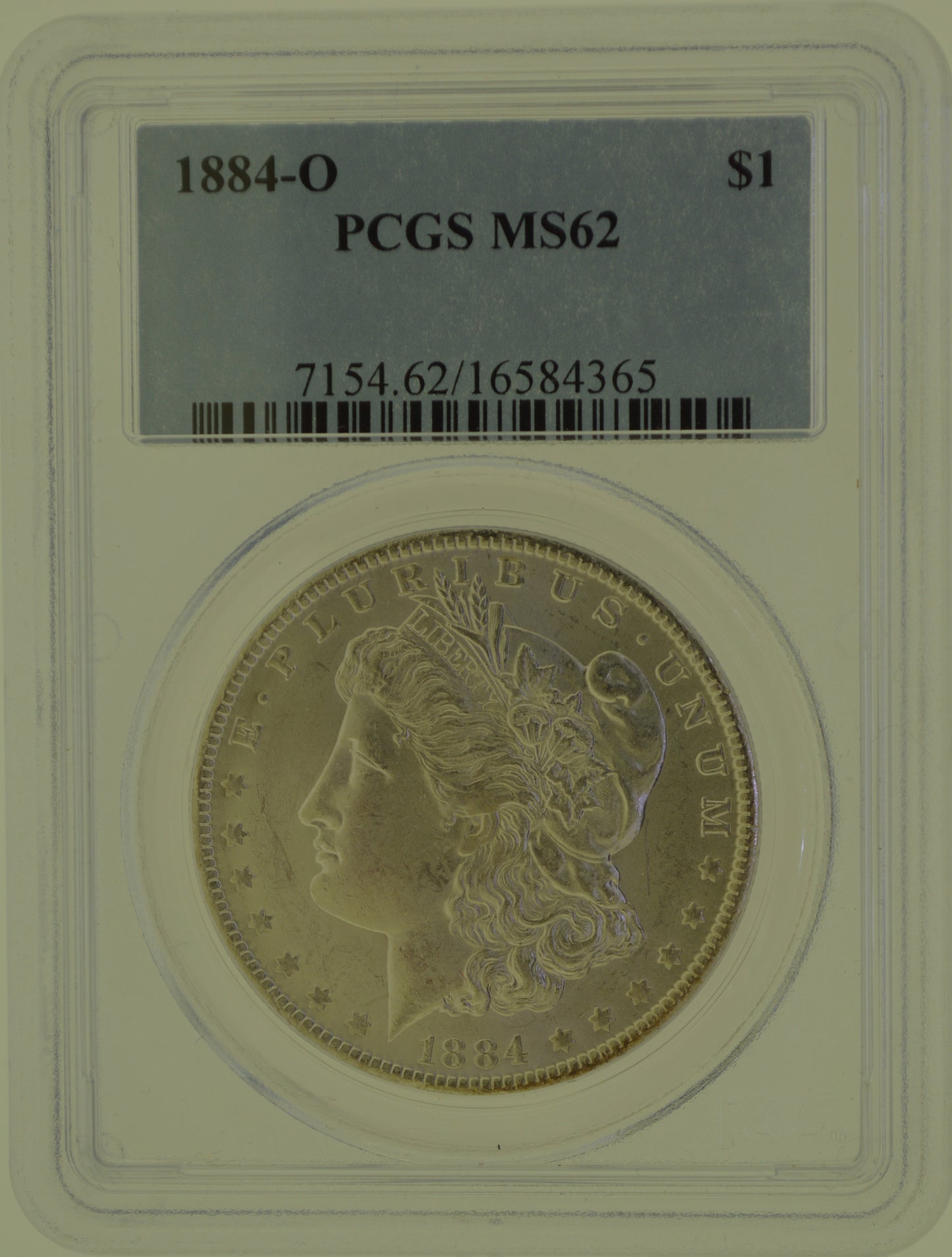 1884-O Morgan Silver Dollar $1 PCGS MS62