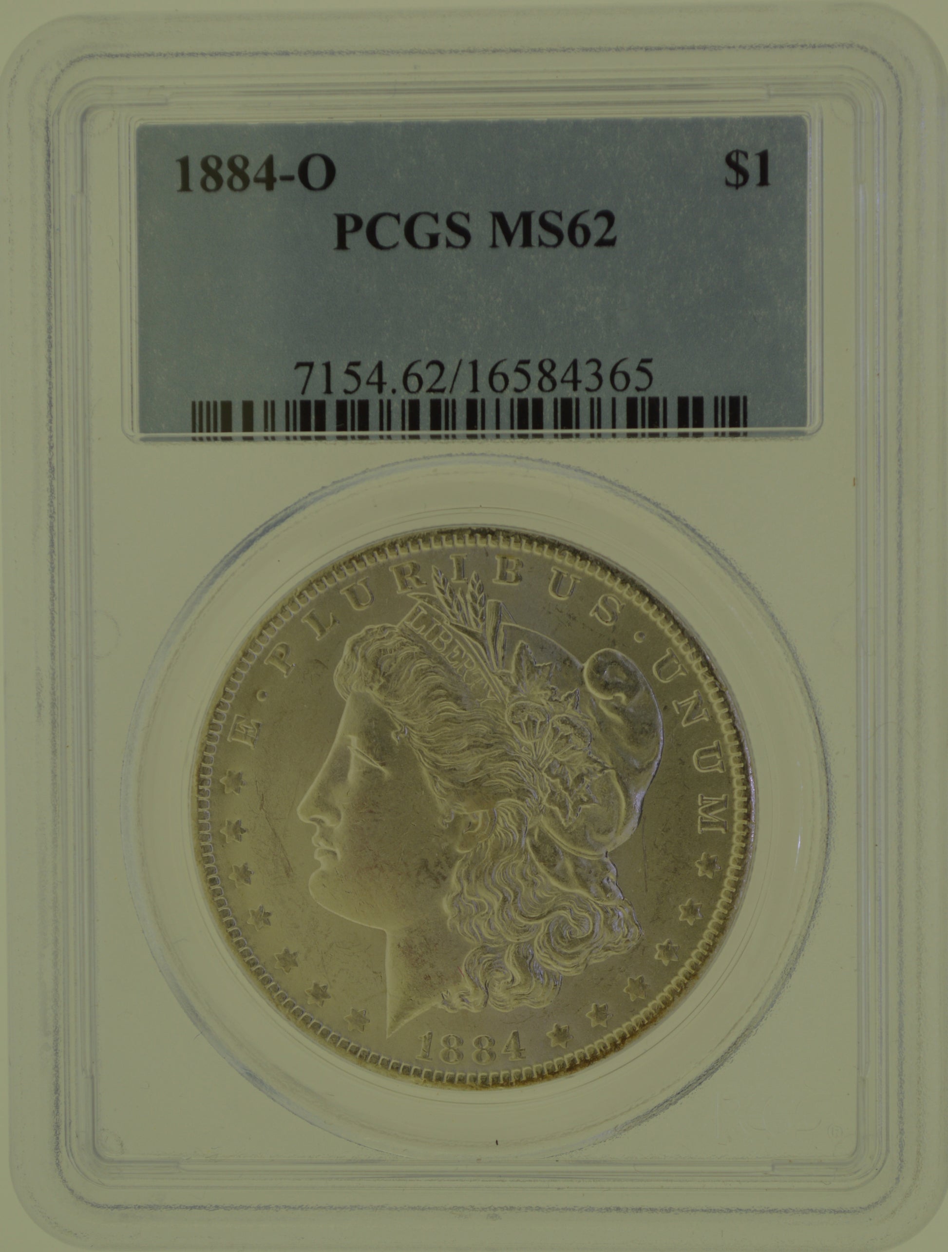 1884-O Morgan Silver Dollar $1 PCGS MS62