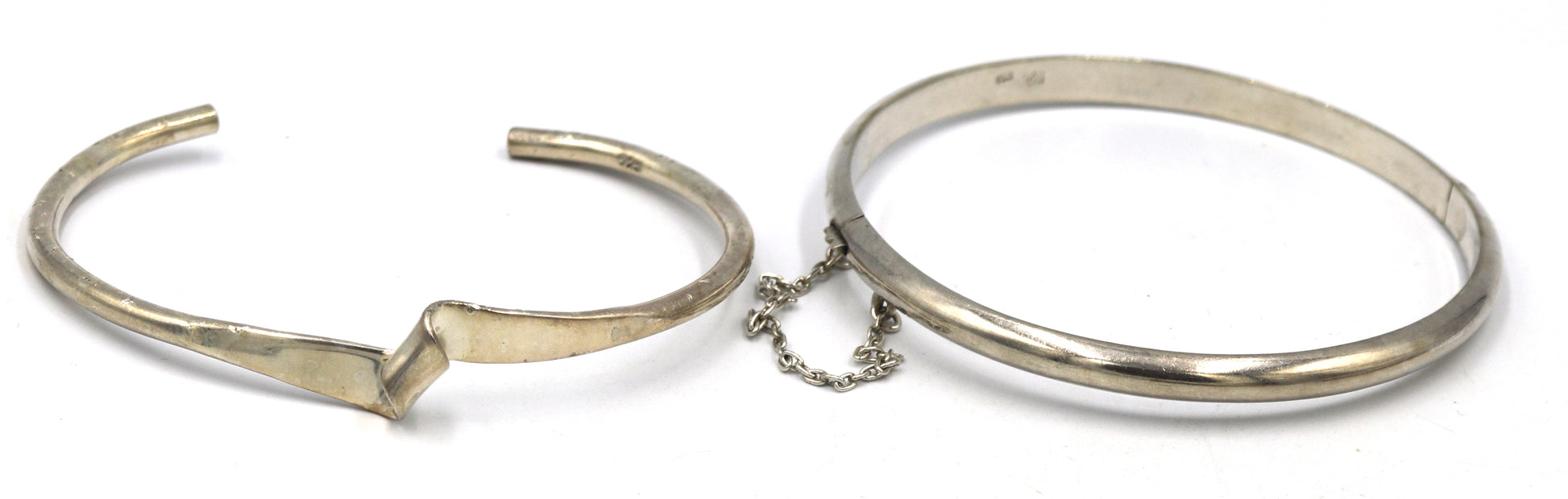 Group lot of Vintage 925 sterling silver bangles