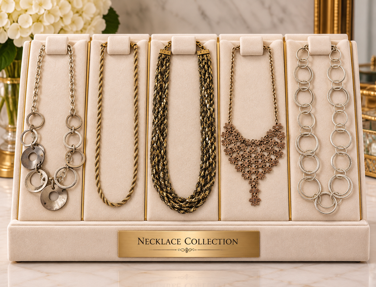 Group lot of Vintage 925 sterling silver necklaces