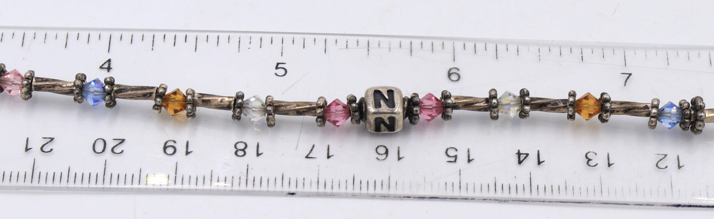 Group lot of vintage 925 sterling silver bracelets