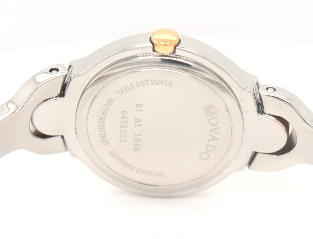 Movado Kara two tone  quartz bangle watch