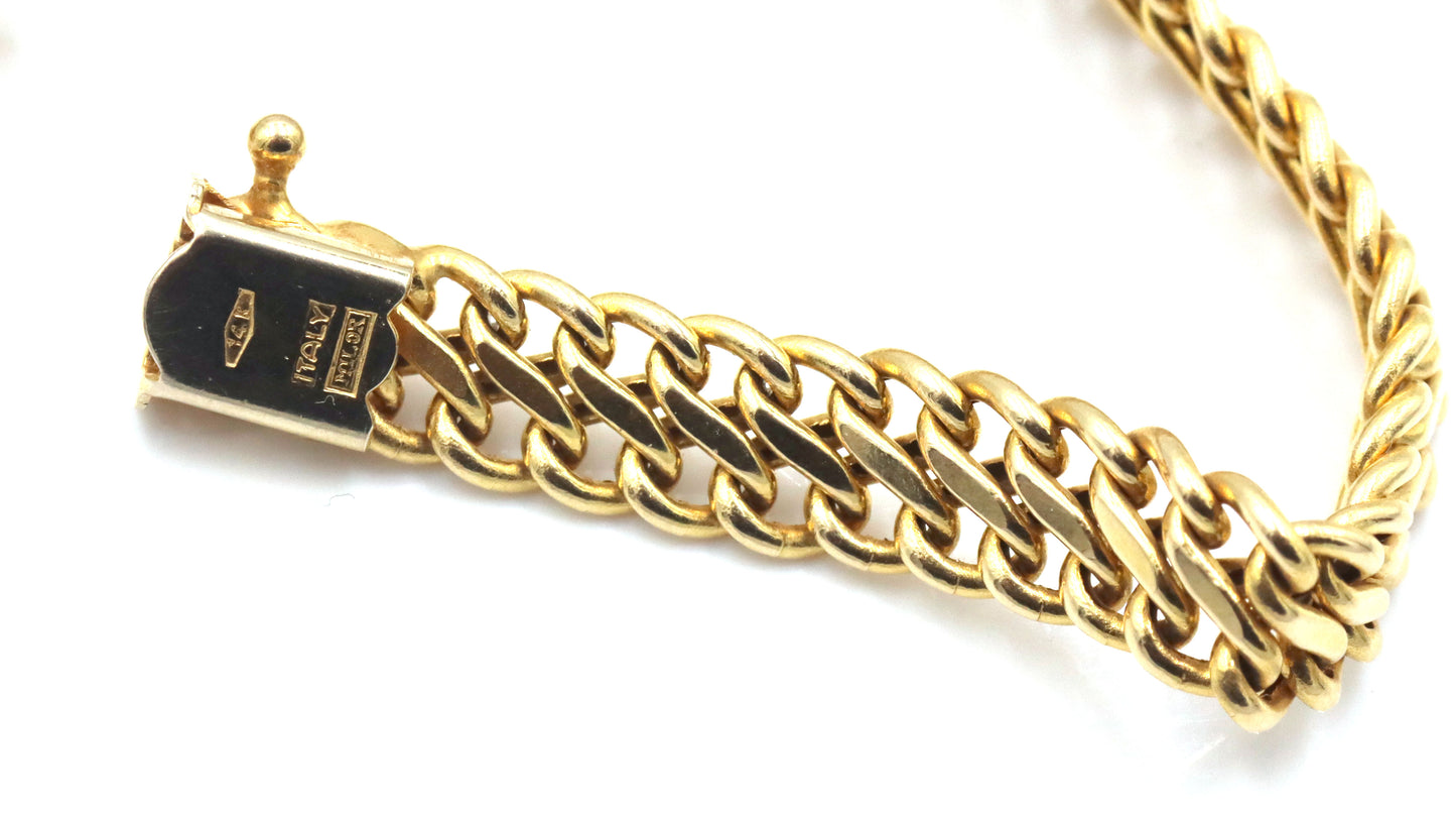 Italian 14kt Yellow gold bracelet