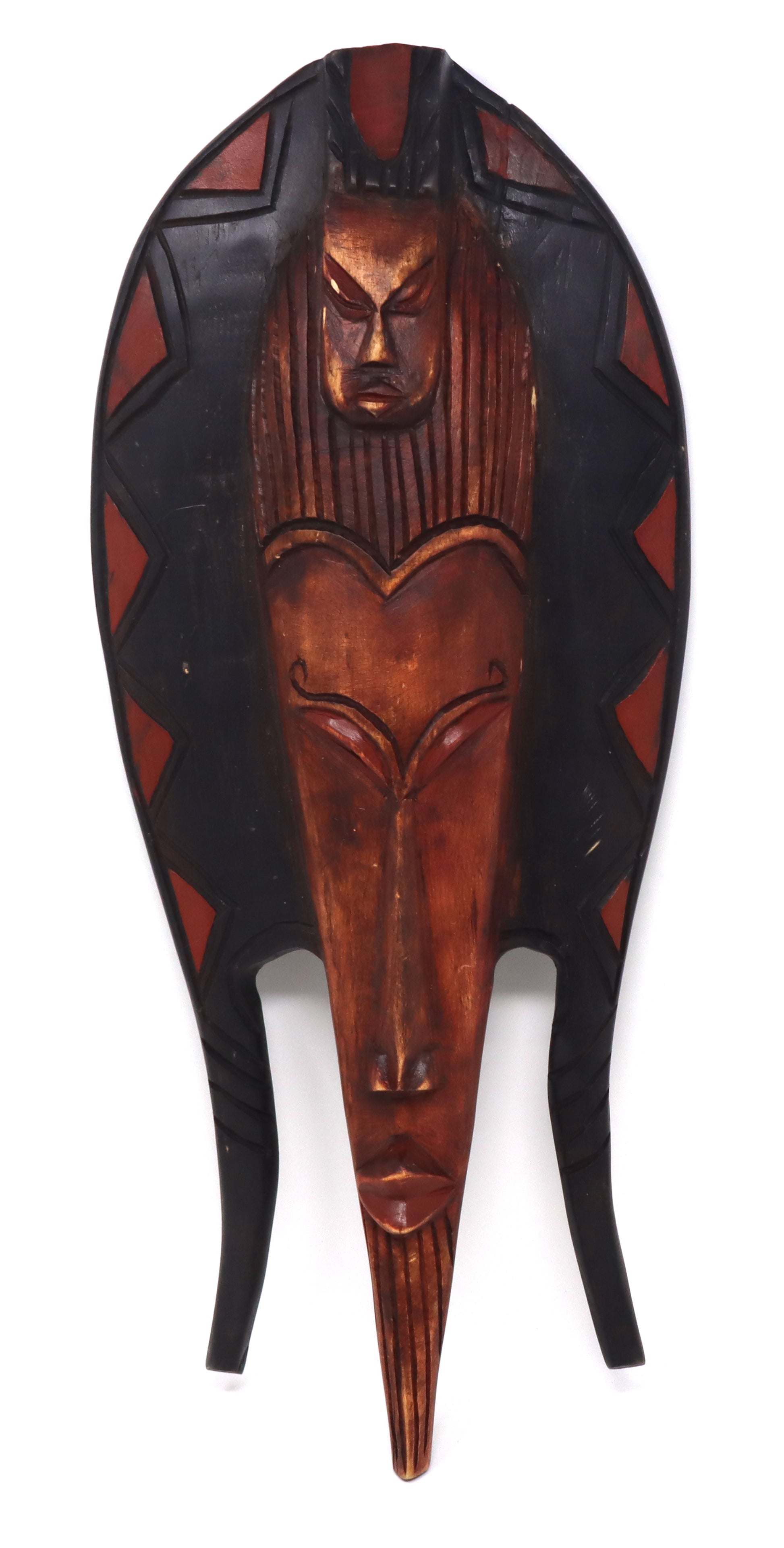 African wood wall mask