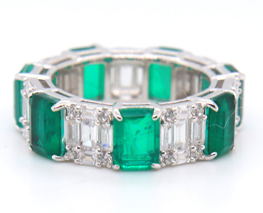 925 Sterling Silver Cubic Zirconia Band