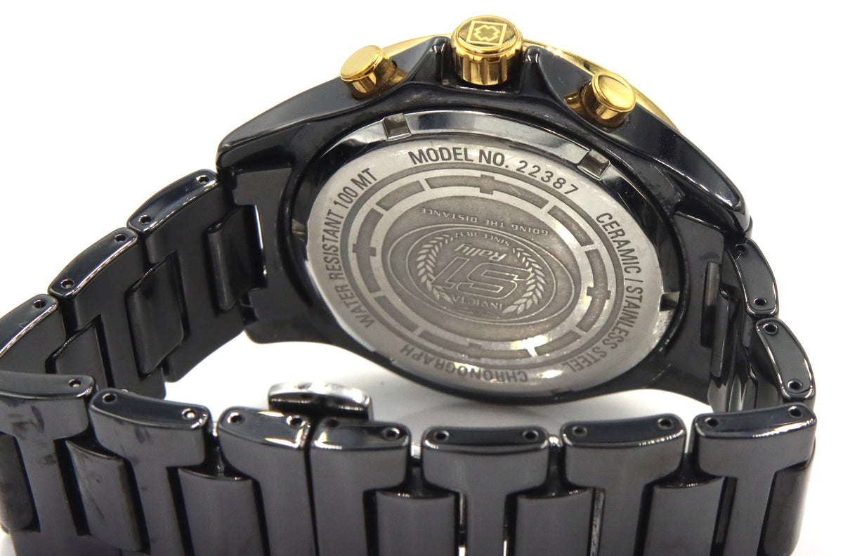 Invicta S1 Rally chronograph black dial watch