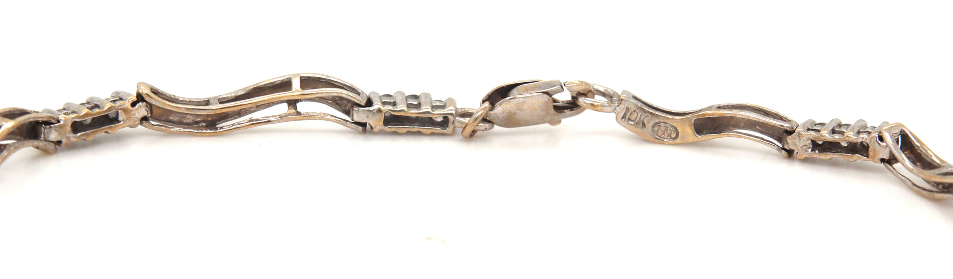 10kt White gold diamond bracelet