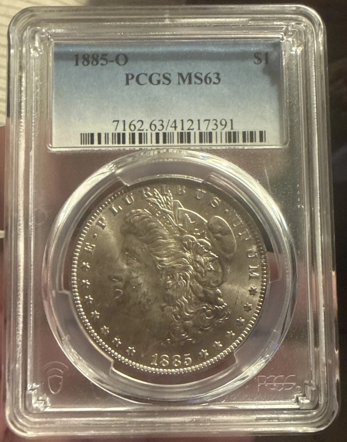 1885-O Morgan Silver Dollar PCGS MS63