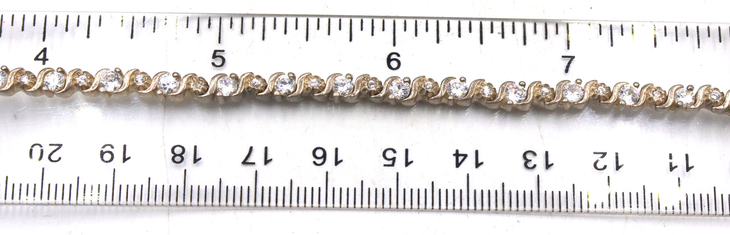 Group lot of 5 vintage 925 sterling silver bracelets