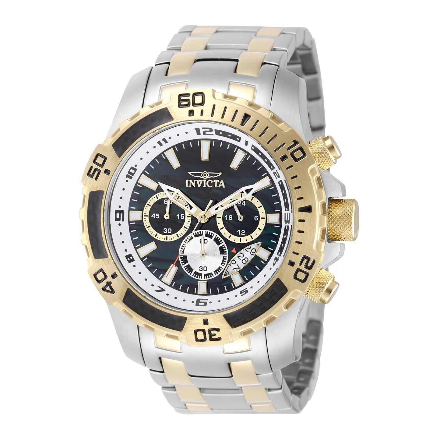 Invicta Men's Pro Diver Quartz VD53 Black Dial Watch