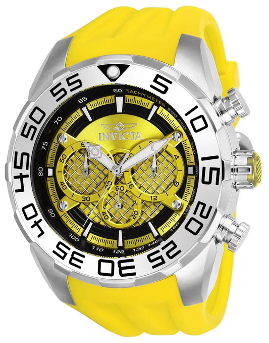 Invicta Men's 26298 Speedway Quartz Multifunction Black, Yellow Dial Watch