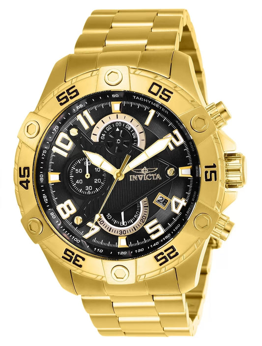 Invicta Men's 26097 S1 Rally Quartz Multifunction Black Dial Watch