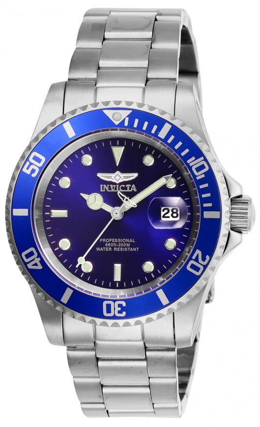 Invicta Men's 26971 Pro Diver Quartz 3 Hand Blue Dial Watch