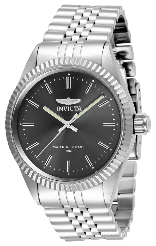 Invicta Men's 29372 Specialty Quartz 3 Hand Charcoal Dial Watch