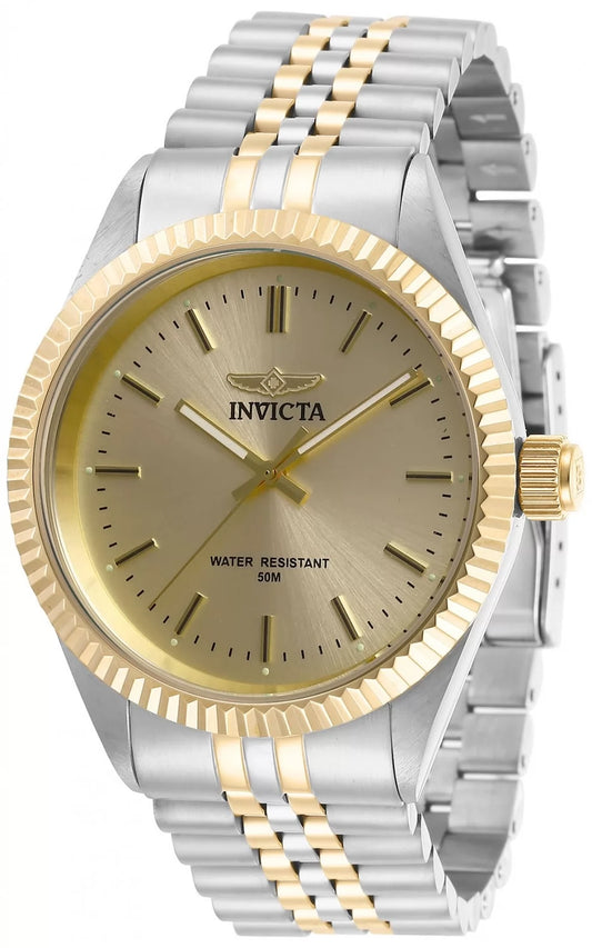 Invicta Men's 29382 Specialty  Quartz 3 Hand Champagne Dial Watch